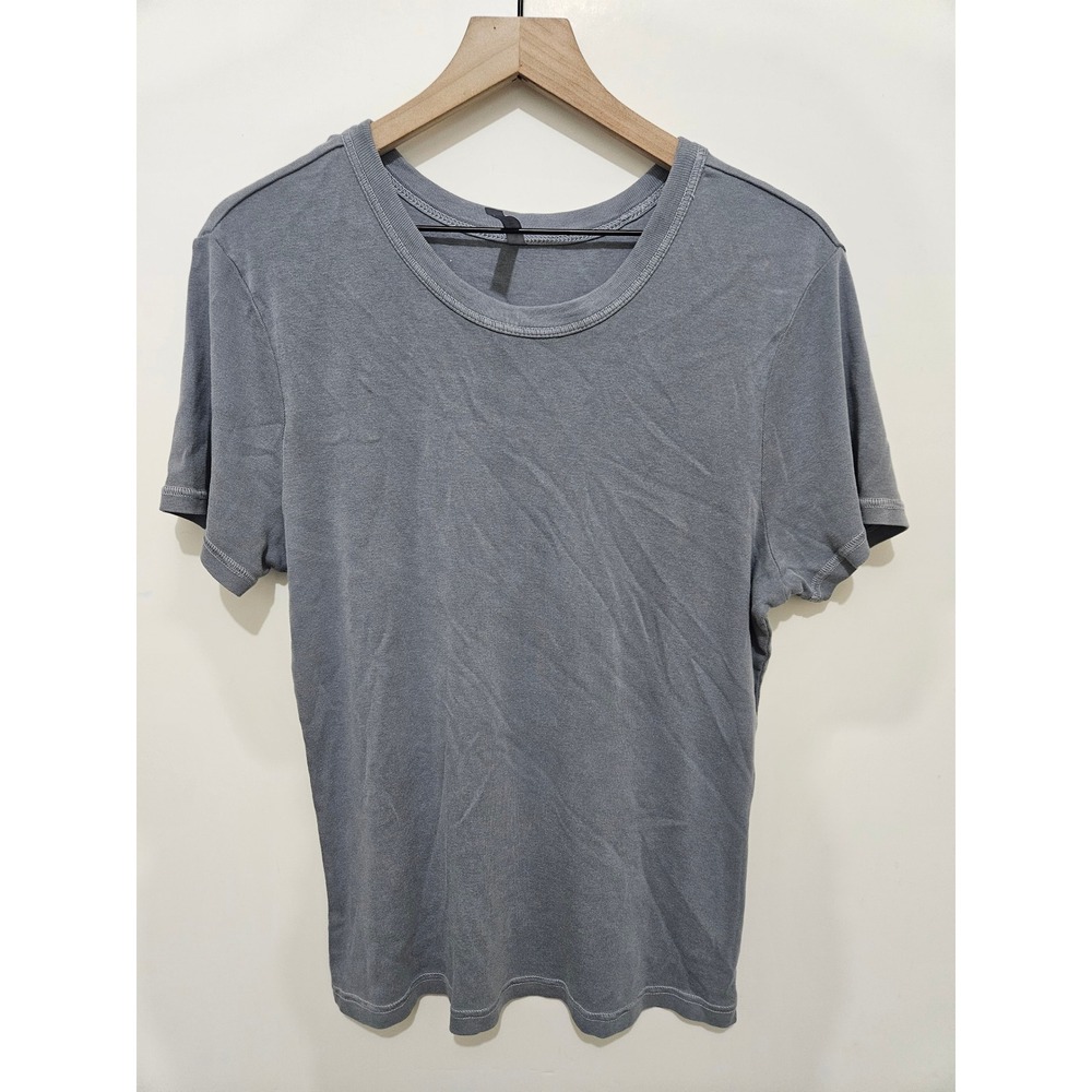 Fabletics Womens Gray Short Sleeve Crew Neck‎ Athletic T-Shirt XXL